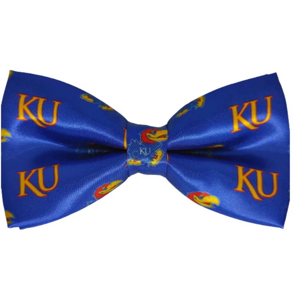 University of Kansas bow tie, NEW ! Blue Kansas Jayhawks bow tie